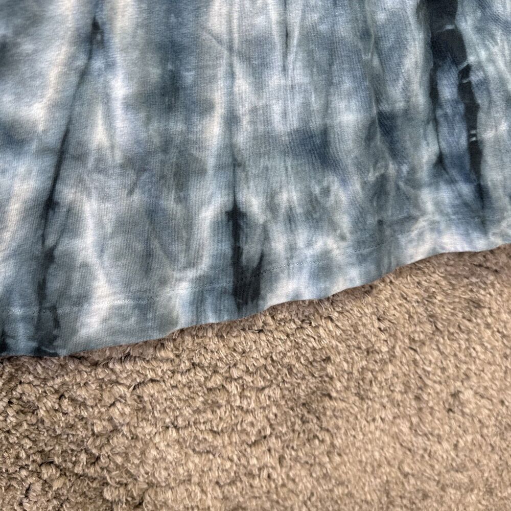 Vintage Xtreme Tie Dye Single Stitch T Shirt Blue 90s Embroidered Logo No Size - Picture 5 of 12